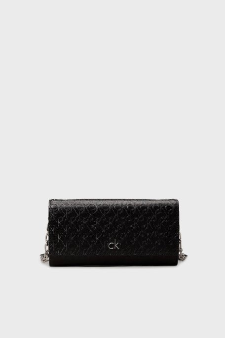 Calvin Klein Logolu Çapraz Askılı K60K6128530GJ Bayan Çanta K60K612853 0GJ SİYAH - 1