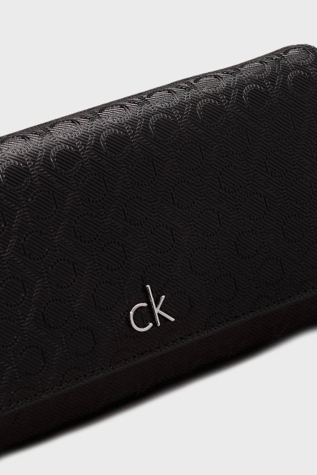 Calvin Klein Logolu Çapraz Askılı K60K6128530GJ Bayan Çanta K60K612853 0GJ SİYAH - 5