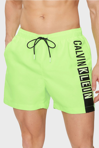 Calvin Klein Logolu Cepli Deniz Şortu Belden Bağlamalı KM0KM00991M0T Erkek Mayo Short KM0KM00991 M0T AÇIK YEŞİL - 5