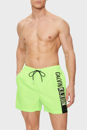 Calvin Klein Logolu Cepli Deniz Şortu Belden Bağlamalı KM0KM00991M0T Erkek Mayo Short KM0KM00991 M0T AÇIK YEŞİL - 6