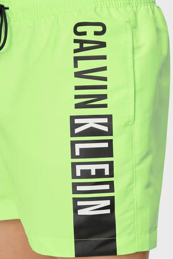 Calvin Klein Logolu Cepli Deniz Şortu Belden Bağlamalı KM0KM00991M0T Erkek Mayo Short KM0KM00991 M0T AÇIK YEŞİL - 8