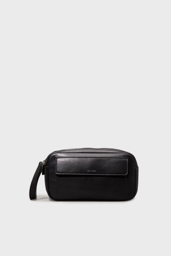 Calvin Klein Logolu Çift Fermuarlı K50K513039BEH Erkek Çanta K50K513039 BEH SİYAH - 1
