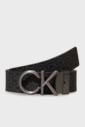 Calvin Klein Logolu Çift Taraflı Hakiki Deri K50K51282901R Erkek Kemer K50K512829 01R SİYAH - 1