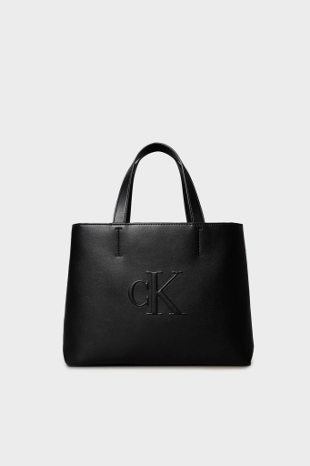 Calvin Klein Logolu Çıkarılabilir Askılı Tote LV04K3111GUB1 Bayan Çanta LV04K3111G UB1 SİYAH - 1