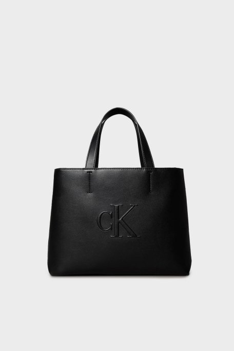 US Calvin Klein Logolu Çıkarılabilir Askılı Tote LV04K3111GUB1 Bayan Çanta LV04K3111G UB1 SİYAH - 6