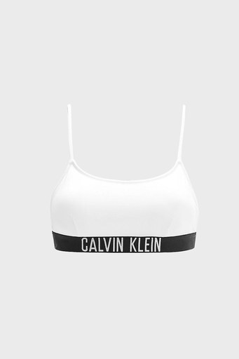 Calvin Klein Logolu Çıkarılabilir Dolgulu Bralet Bayan Bikini Üstü KW0KW01851 YCD BEYAZ