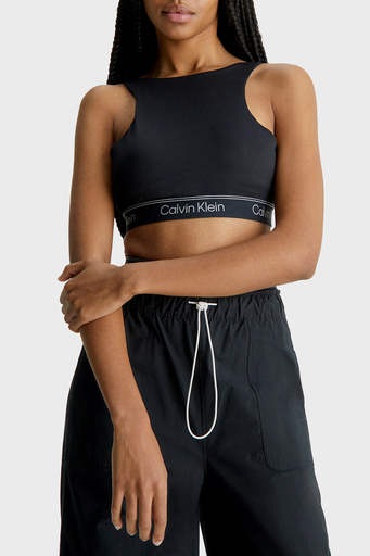 Calvin Klein Logolu Çıkarılabilir Dolgulu Nem Emici Streç Kumaş Spor 00GWS3K123BAE Bayan Sütyen 00GWS3K123 BAE SİYAH