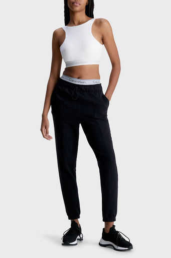 Calvin Klein Logolu Çıkarılabilir Dolgulu Nem Emici Streç Kumaş Spor Bayan Sütyen 00GWS3K123 YAF BEYAZ - 3