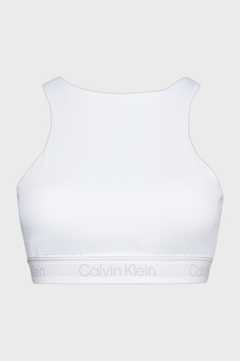 Calvin Klein Logolu Çıkarılabilir Dolgulu Nem Emici Streç Kumaş Spor Bayan Sütyen 00GWS3K123 YAF BEYAZ - 5