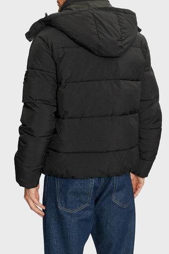 Calvin Klein Logolu Çıkarılabilir Kapüşonlu Şişme J30J326104BEH Erkek Mont J30J326104 BEH SİYAH - 9
