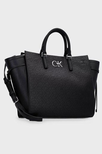 Calvin Klein Logolu Çıkarılabilir Uzatma Askılı Bayan Çanta K60K609126 BAX SİYAH