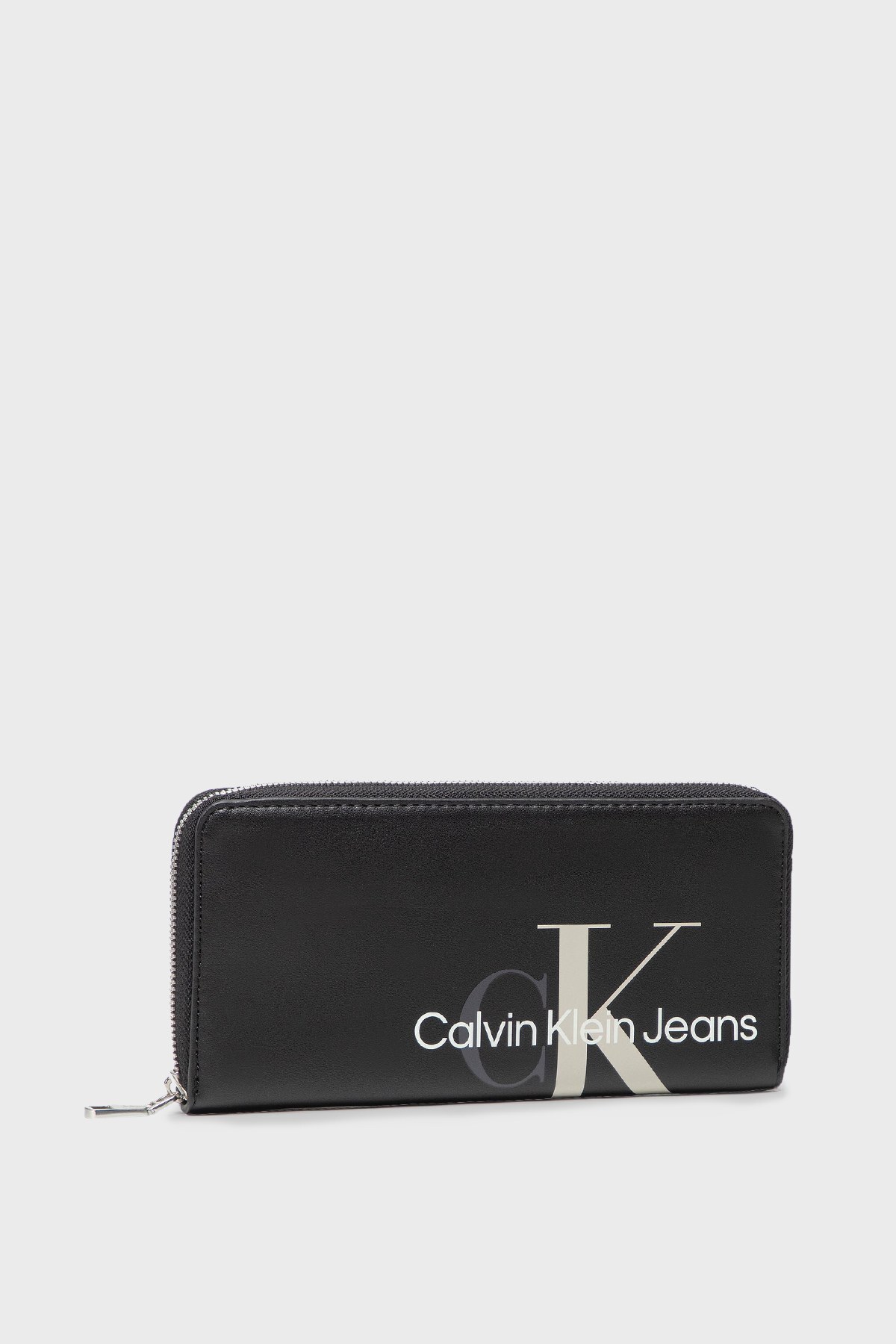 Calvin Klein Logolu Çok Bölmeli Bayan Cüzdan K60K608958 BDS SİYAH