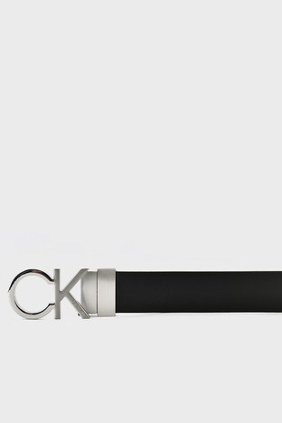 Calvin Klein - Calvin Klein Logolu Deri Erkek Kemer K50K509644 01P SİYAH (1)