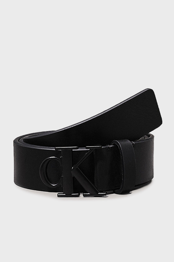 Calvin Klein Logolu Deri K50K5120680GX Erkek Kemer K50K512068 0GX SİYAH - 1
