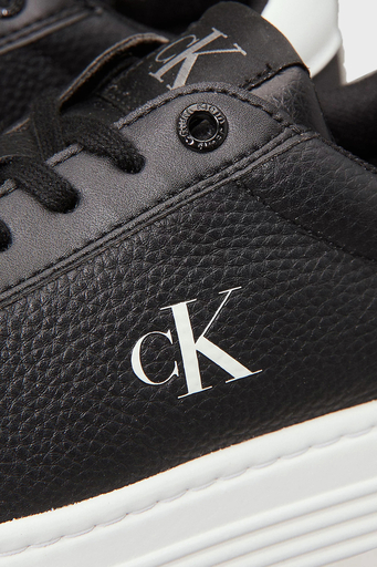 Calvin Klein Logolu Deri Platform Sneaker YW0YW017660GM Bayan Ayakkabı YW0YW01766 0GM SİYAH-BEYAZ - 6