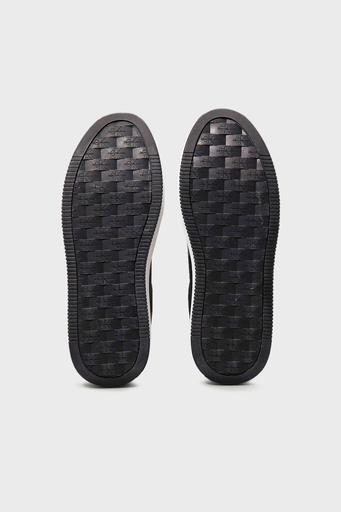 Calvin Klein Logolu Deri Platform Sneaker YW0YW017660GM Bayan Ayakkabı YW0YW01766 0GM SİYAH-BEYAZ - 7