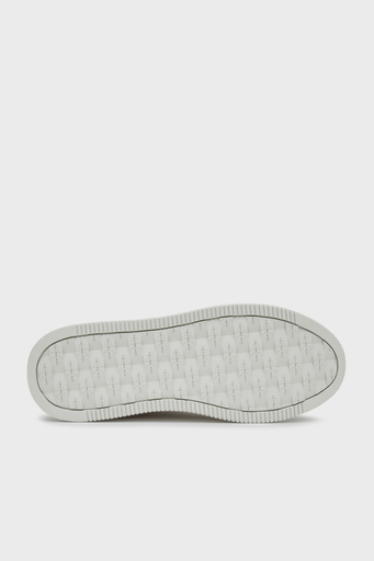Calvin Klein Logolu Deri Platform Sneaker YW0YW017660LI Bayan Ayakkabı YW0YW01766 0LI BEYAZ-GÜMÜŞ - 6