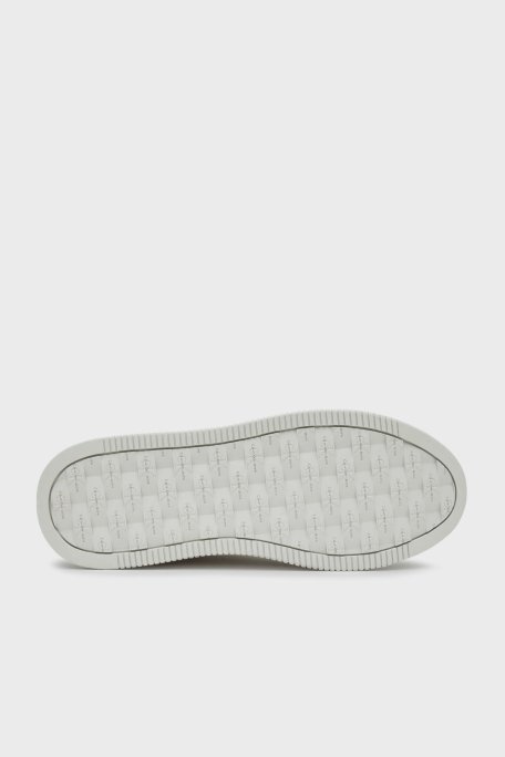 Calvin Klein Logolu Deri Platform Sneaker YW0YW017660LI Bayan Ayakkabı YW0YW01766 0LI BEYAZ-GÜMÜŞ - 6