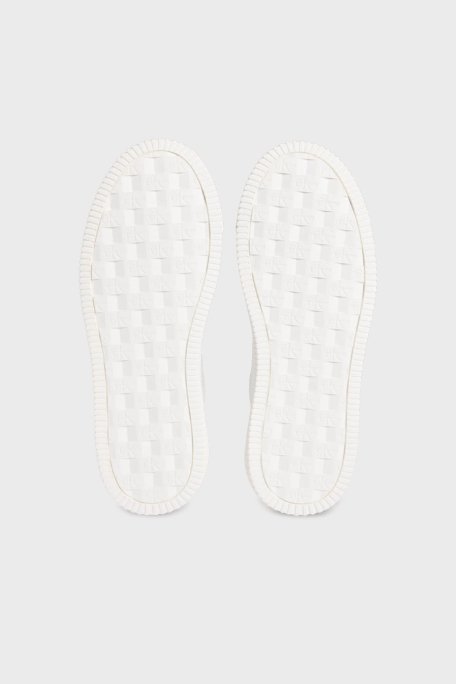 Calvin Klein Logolu Deri Sneaker YM0YM013170LD Erkek Ayakkabı YM0YM01317 0LD BEYAZ-SİYAH - 5