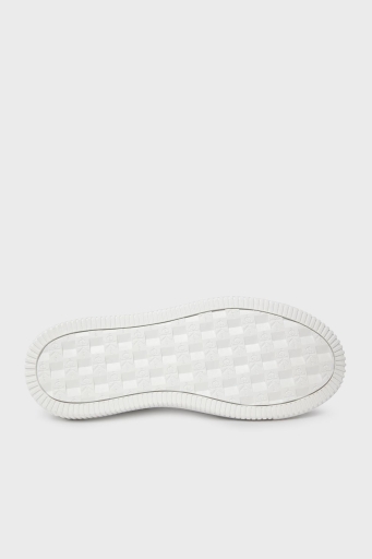 Calvin Klein Logolu Deri Sneaker Bayan Ayakkabı YW0YW01224 YBR BEYAZ - 24
