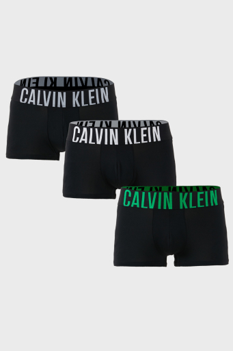 Calvin Klein Logolu Düşük Bel 3 Pack 000NB3611AVPA Erkek Boxer 000NB3611A VPA SİYAH - 1