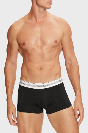 Calvin Klein Logolu Düşük Bel 3 Pack 000NB3956AUB1 Erkek Boxer 000NB3956A UB1 SİYAH - 8