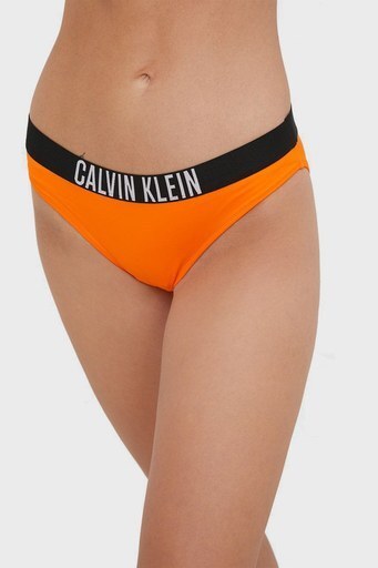 Calvin Klein Logolu Elastik Bel Bantlı Bayan Bikini Altı KW0KW01728 SEA ORANGE
