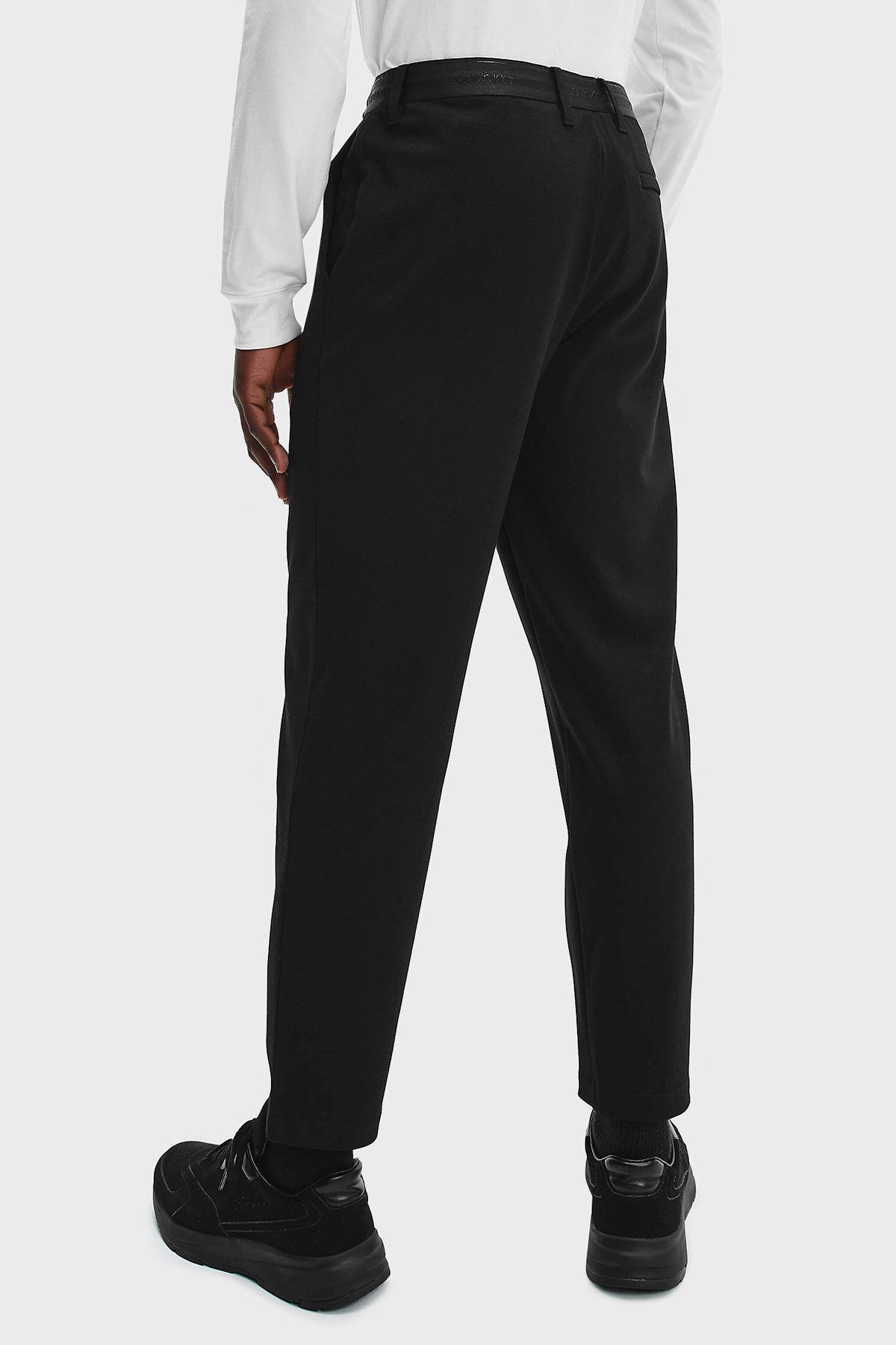 Calvin Klein Logolu Elastik Bel Bantlı Cepli Erkek Pantolon K10K109000 BEH SİYAH