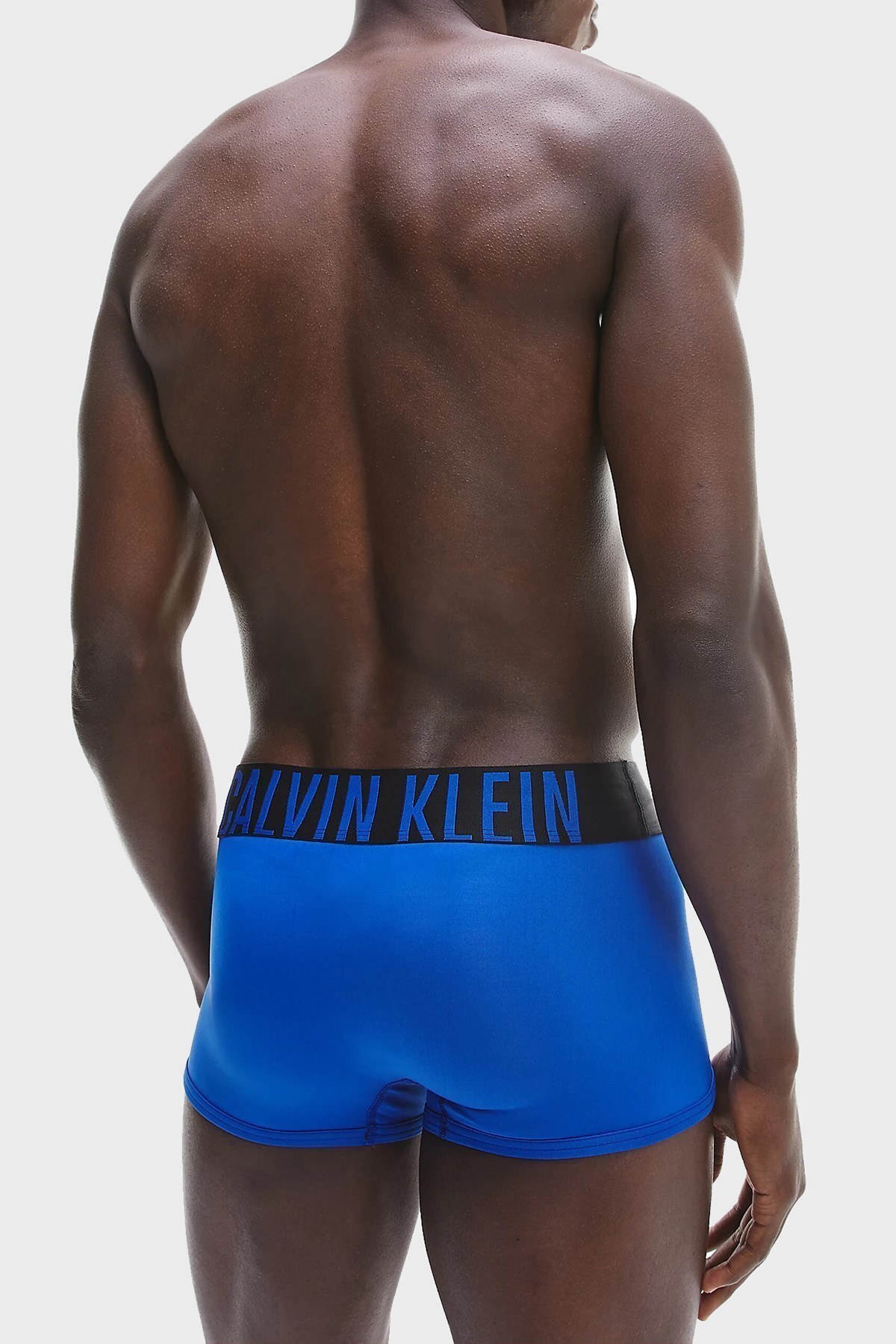 Calvin Klein Logolu Elastik Bel Bantlı Düşük Bel 2 Pack Erkek Boxer 000NB2599A 1QK Saks-Haki