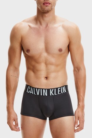 Calvin Klein - Calvin Klein Logolu Elastik Bel Bantlı Düşük Bel 2 Pack Erkek Boxer 000NB2599A X2M SİYAH (1)
