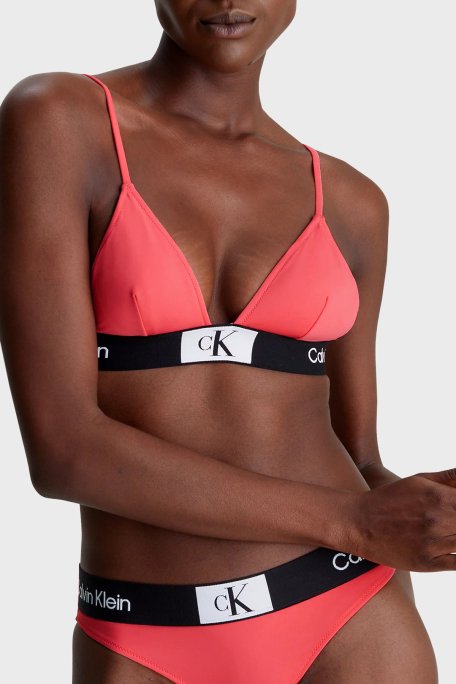 Calvin Klein Logolu Elastik Bel Bantlı KW0KW02353TBK Bayan Bikini Altı KW0KW02353 TBK MERCAN - 3