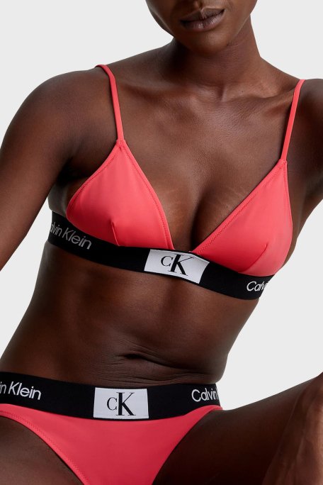 Calvin Klein Logolu Elastik Bel Bantlı KW0KW02353TBK Bayan Bikini Altı KW0KW02353 TBK MERCAN - 4