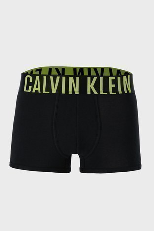 Calvin Klein - Calvin Klein Logolu Elastik Bel Bantlı Pamuklu 2 Pack Erkek Boxer 000NB2602A W3M SİYAH (1)