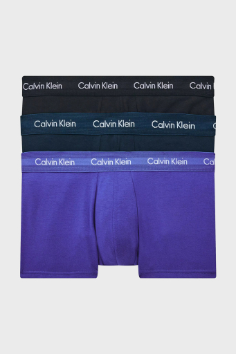 Calvin Klein Logolu Elastik Bel Bantlı Pamuklu 3 Pack Erkek Boxer 0000U2664G 4KU MAVİ - 7