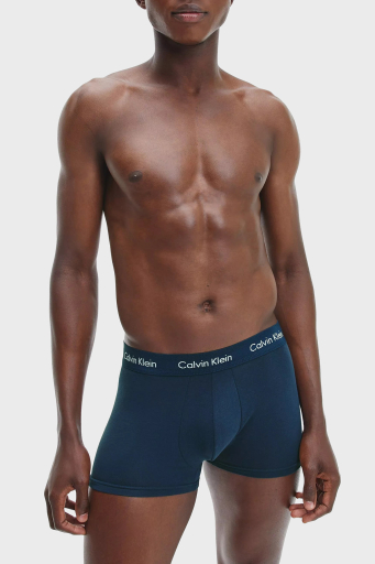 Calvin Klein Logolu Elastik Bel Bantlı Pamuklu 3 Pack Erkek Boxer 0000U2664G 4KU MAVİ - 12