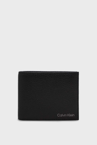 Calvin Klein - Calvin Klein Logolu Erkek Cüzdan K50K509994 BAX SİYAH