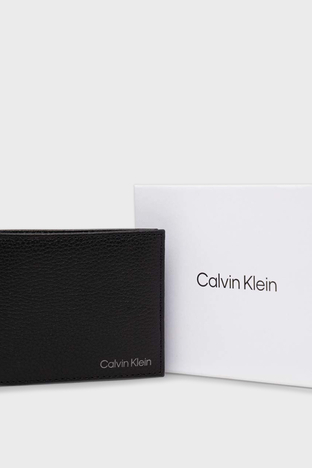 Calvin Klein - Calvin Klein Logolu Erkek Cüzdan K50K509994 BAX SİYAH (1)
