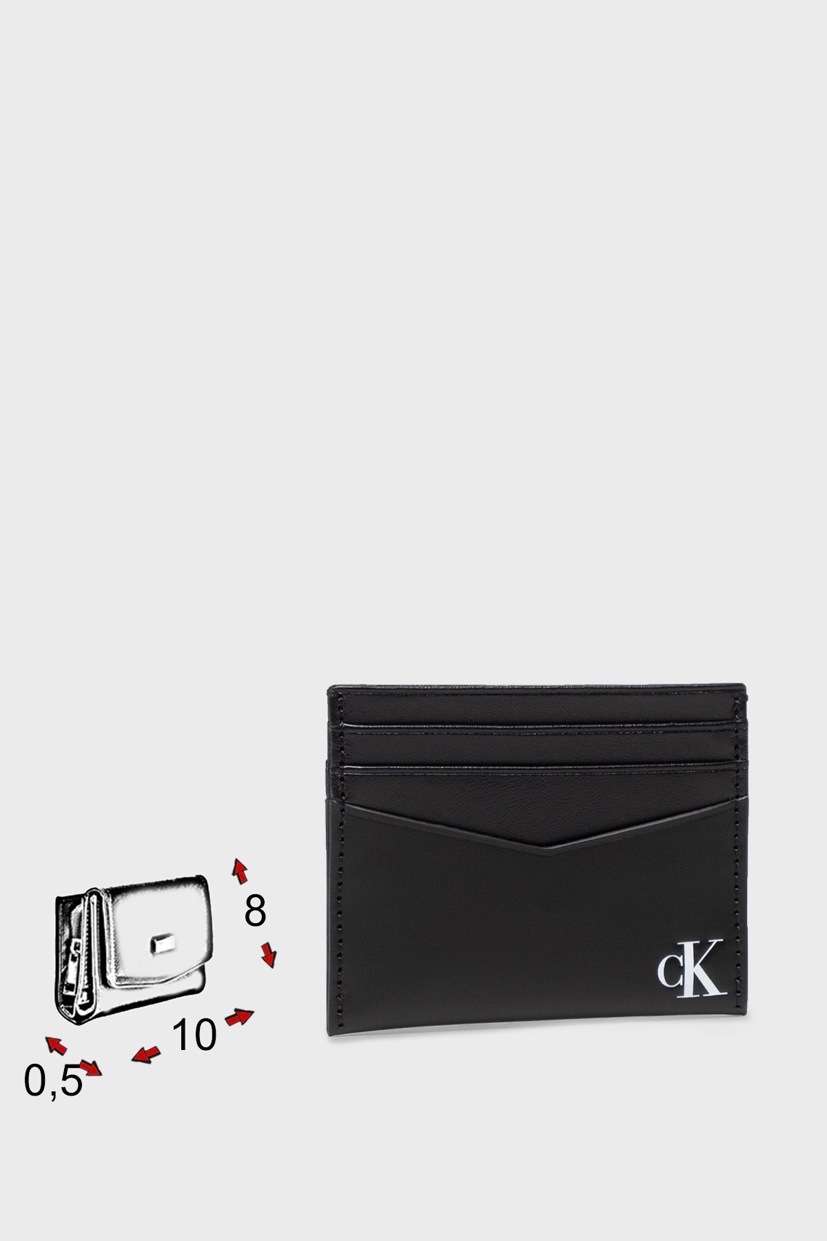 Calvin Klein Logolu Erkek Kartlık K50K508214 BDS SİYAH