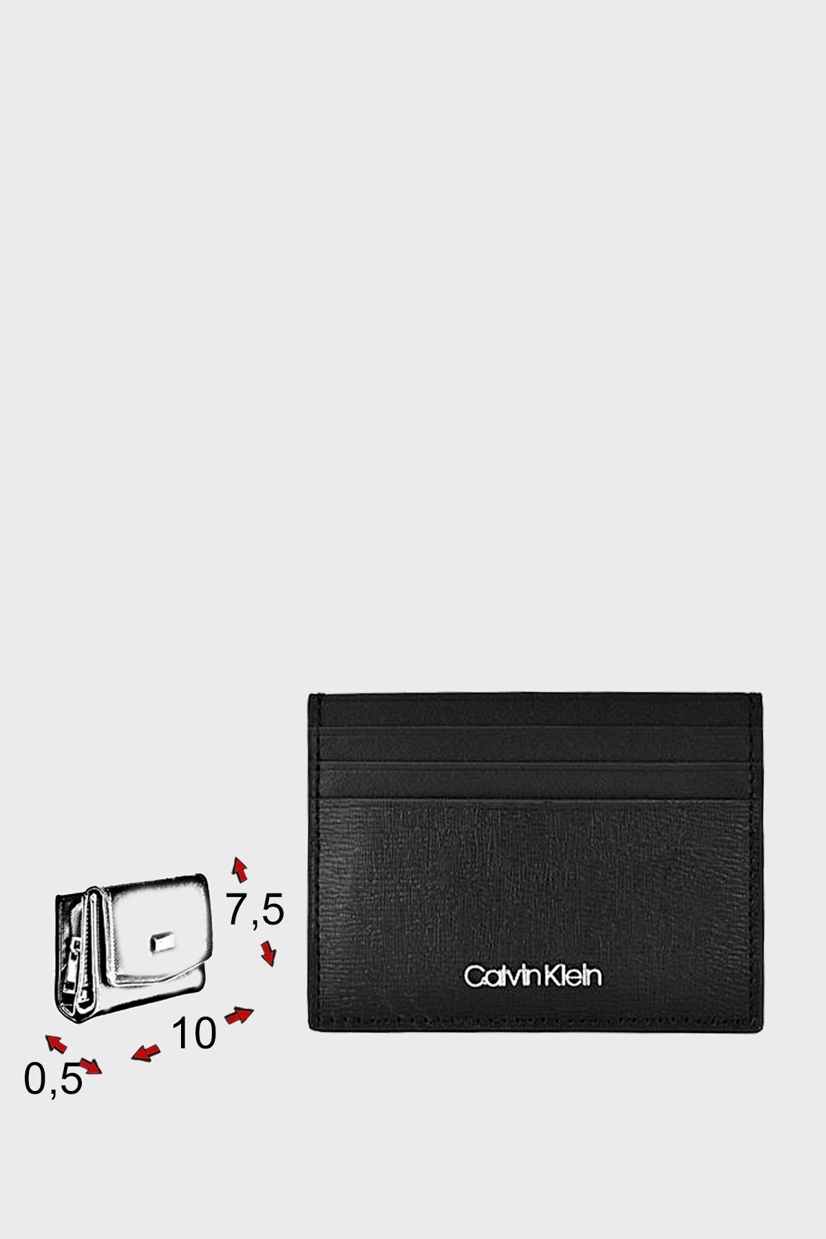 Calvin Klein Logolu Erkek Kartlık K50K508718 BAX SİYAH