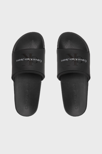 Calvin Klein Logolu Erkek Terlik YM0YM00361 BDS SİYAH - 5
