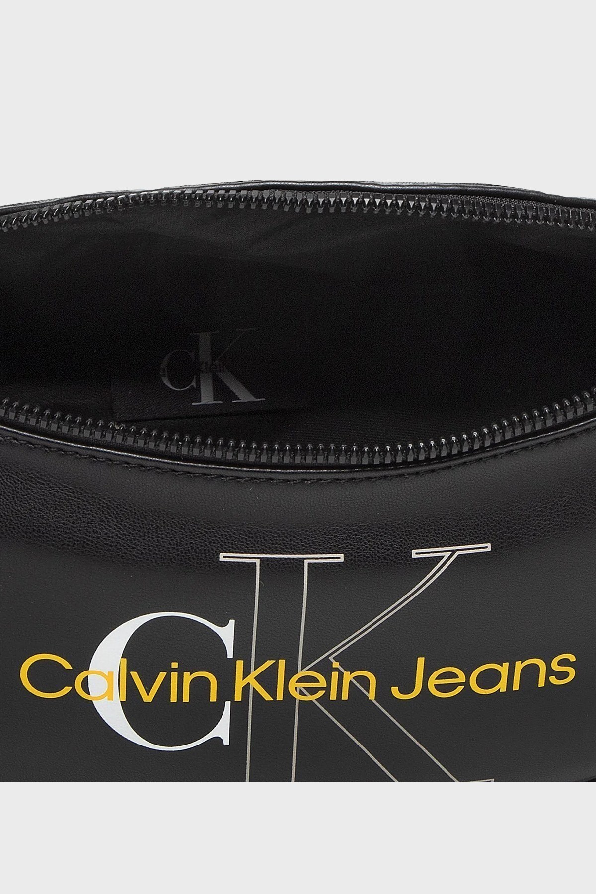 Calvin Klein Logolu Fermuarlı Erkek Bel Çantası K50K508865 BDS SİYAH