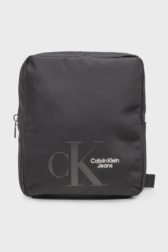 Calvin Klein Logolu Fermuarlı Erkek Çanta K50K508890 BDS SİYAH