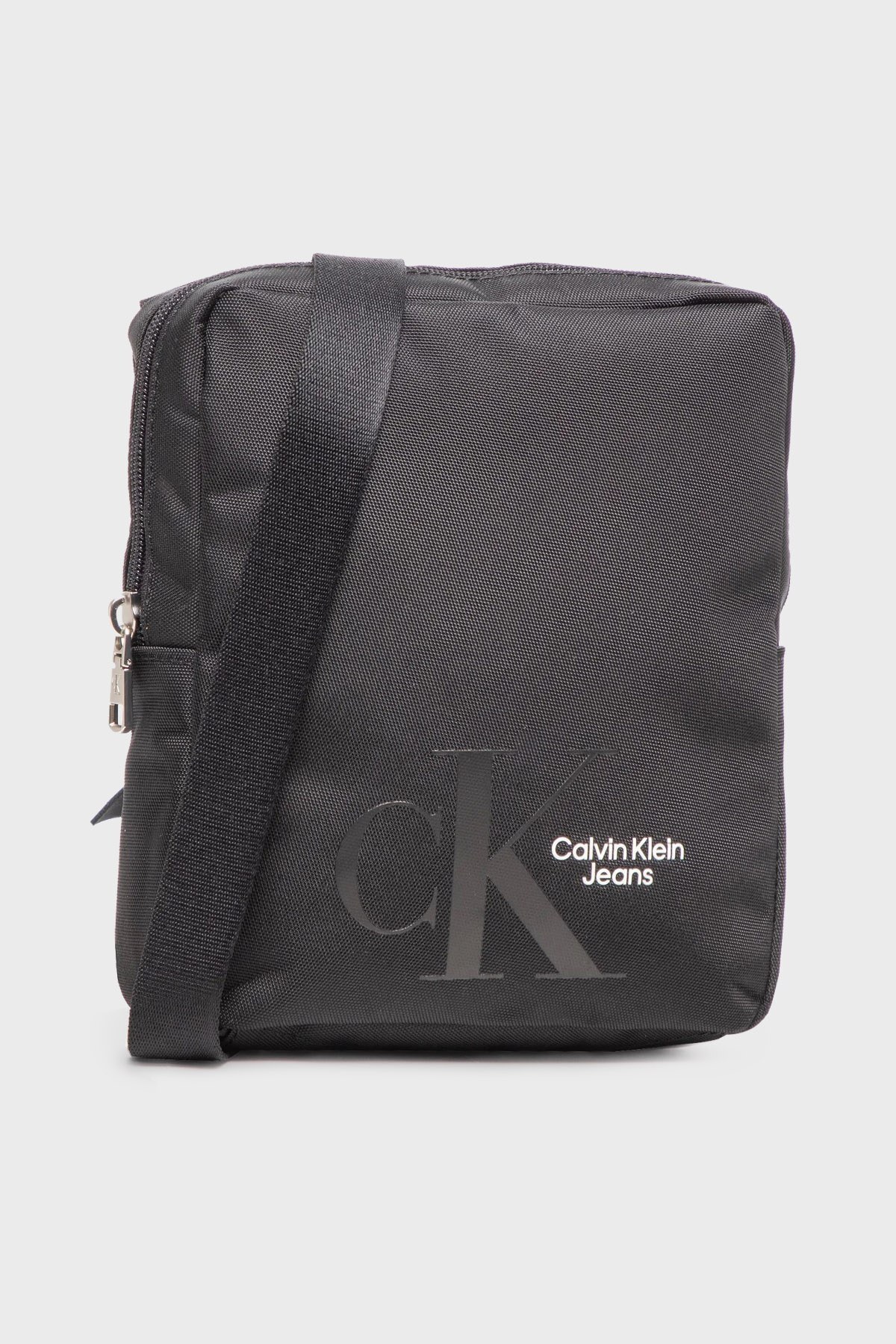 Calvin Klein Logolu Fermuarlı Erkek Çanta K50K508890 BDS SİYAH