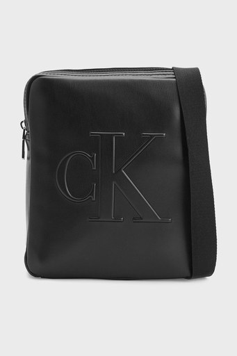 Calvin Klein Logolu Fermuarlı Erkek Çanta K50K509366 BDS SİYAH