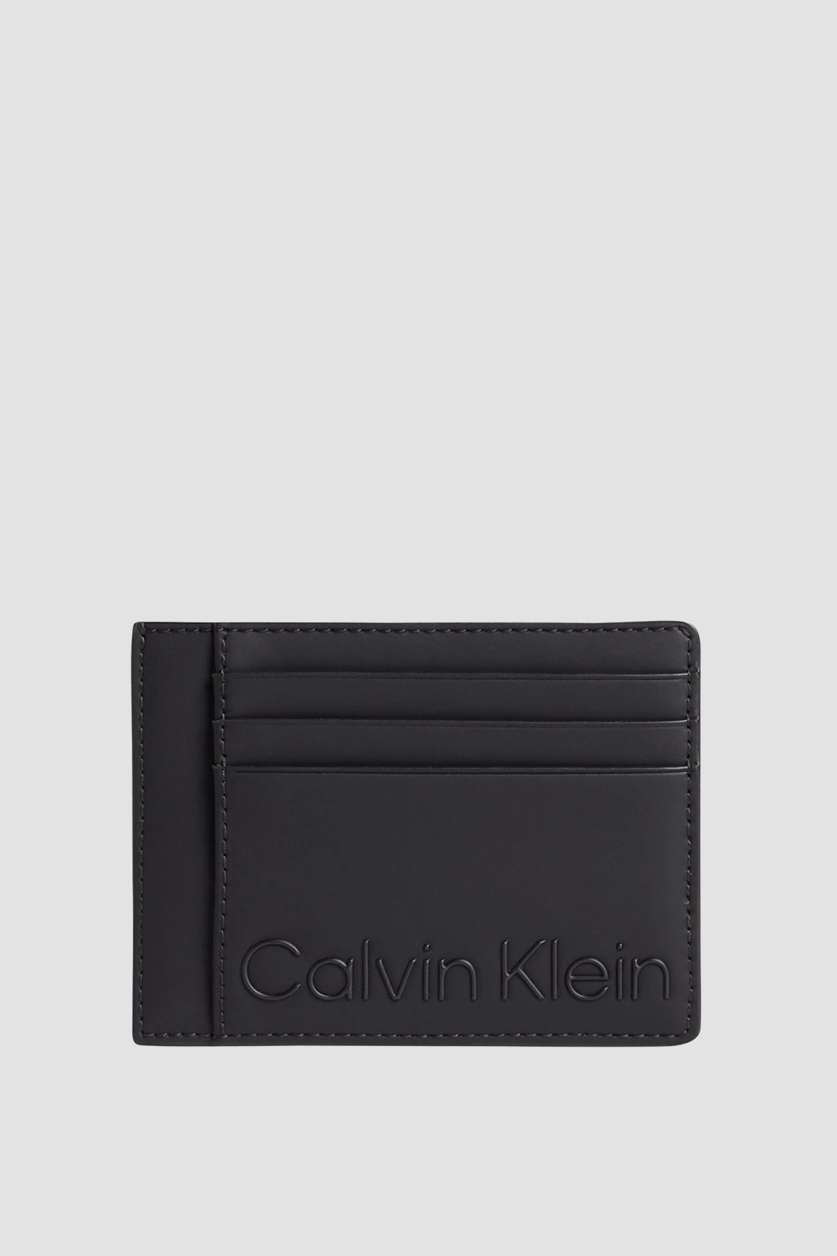 Calvin Klein Logolu Fermuarlı Erkek Kartlık K50K509602 BAX SİYAH