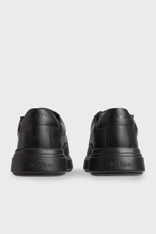 Calvin Klein - Calvin Klein Logolu Fermuarlı Hakiki Deri Erkek Ayakkabı HM0HM00739 0GJ SİYAH (1)