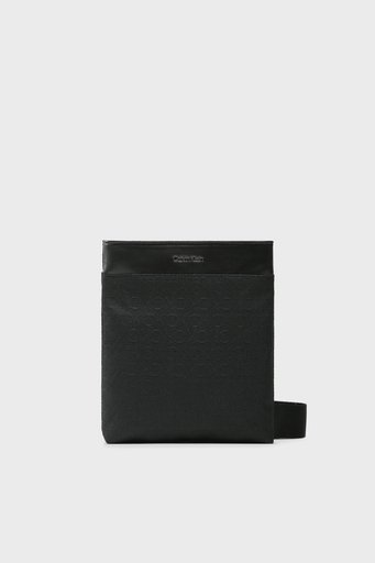 Calvin Klein Logolu Fermuarlı K50K51026701M Erkek Çanta K50K510267 01M SİYAH - 1