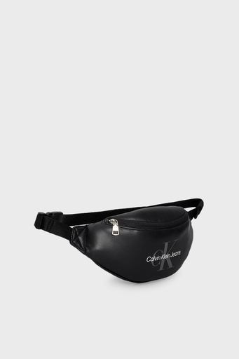 Calvin Klein Logolu Fermuarlı K50K512446BEH Erkek Bel Çantası K50K512446 BEH SİYAH - 3