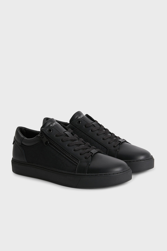 Calvin Klein Logolu Fermuarlı Sneaker HM0HM010130GK Erkek Ayakkabı HM0HM01013 0GK SİYAH - 2