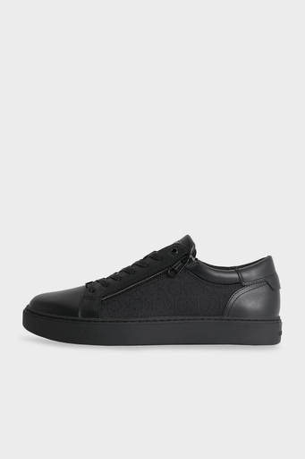 Calvin Klein Logolu Fermuarlı Sneaker HM0HM010130GK Erkek Ayakkabı HM0HM01013 0GK SİYAH - 6